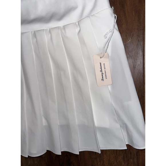 New Tommy Bahama Large Golf‎ Skort Skirt White Pleated Active Tennis Pickleball - Picture 5 of 7